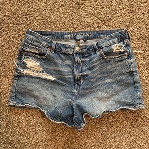 American Eagle Outfitters Ripped Blue Jean Shorts